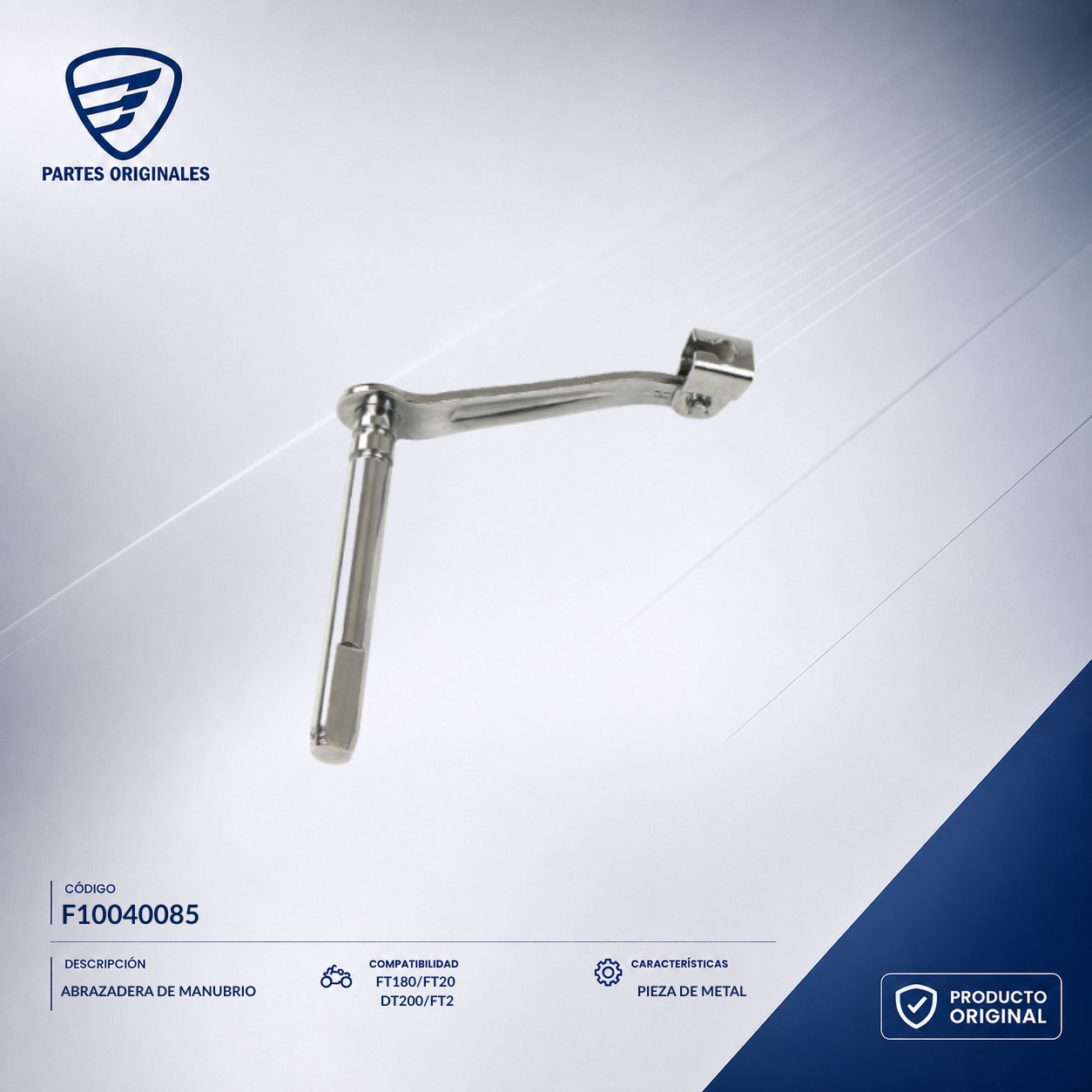F10040085 IABR006 ABRAZADERA DE MANUBRIO  FT180/FT20 /DT200/FT2