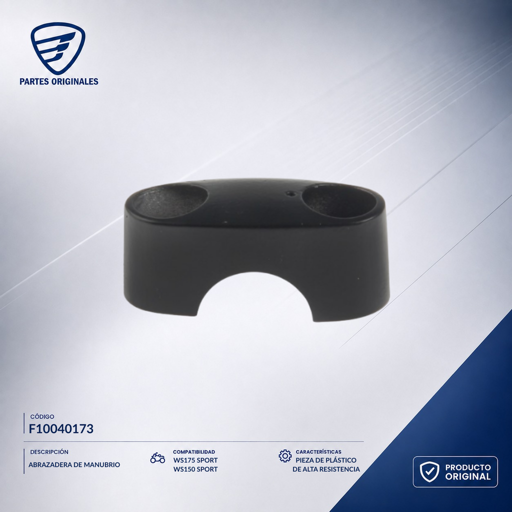 F10040173 IABR012 ABRAZADERA MANUBRIO WS150 SPORT, WS175 SPORT