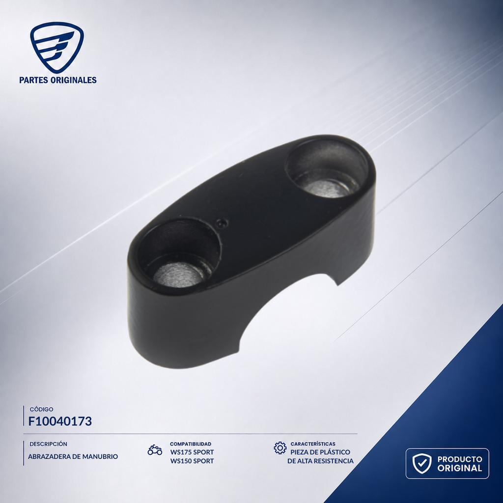 F10040173 IABR012 ABRAZADERA MANUBRIO WS150 SPORT, WS175 SPORT