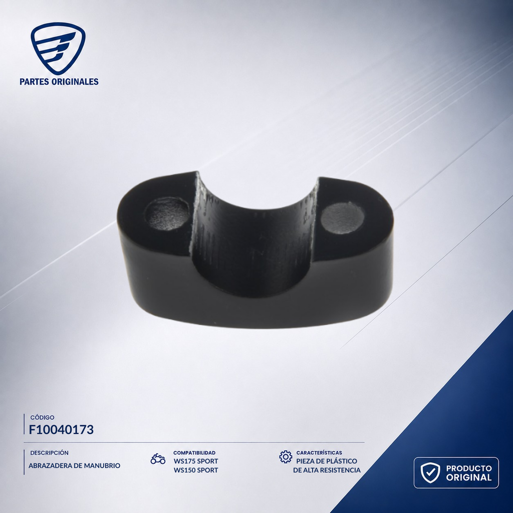F10040173 IABR012 ABRAZADERA MANUBRIO WS150 SPORT, WS175 SPORT