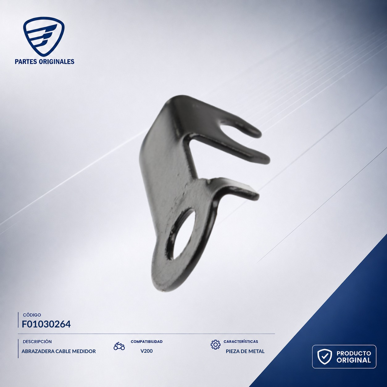 F01030264 IABR010 ABRAZADERA CABLE MEDIDOR V200