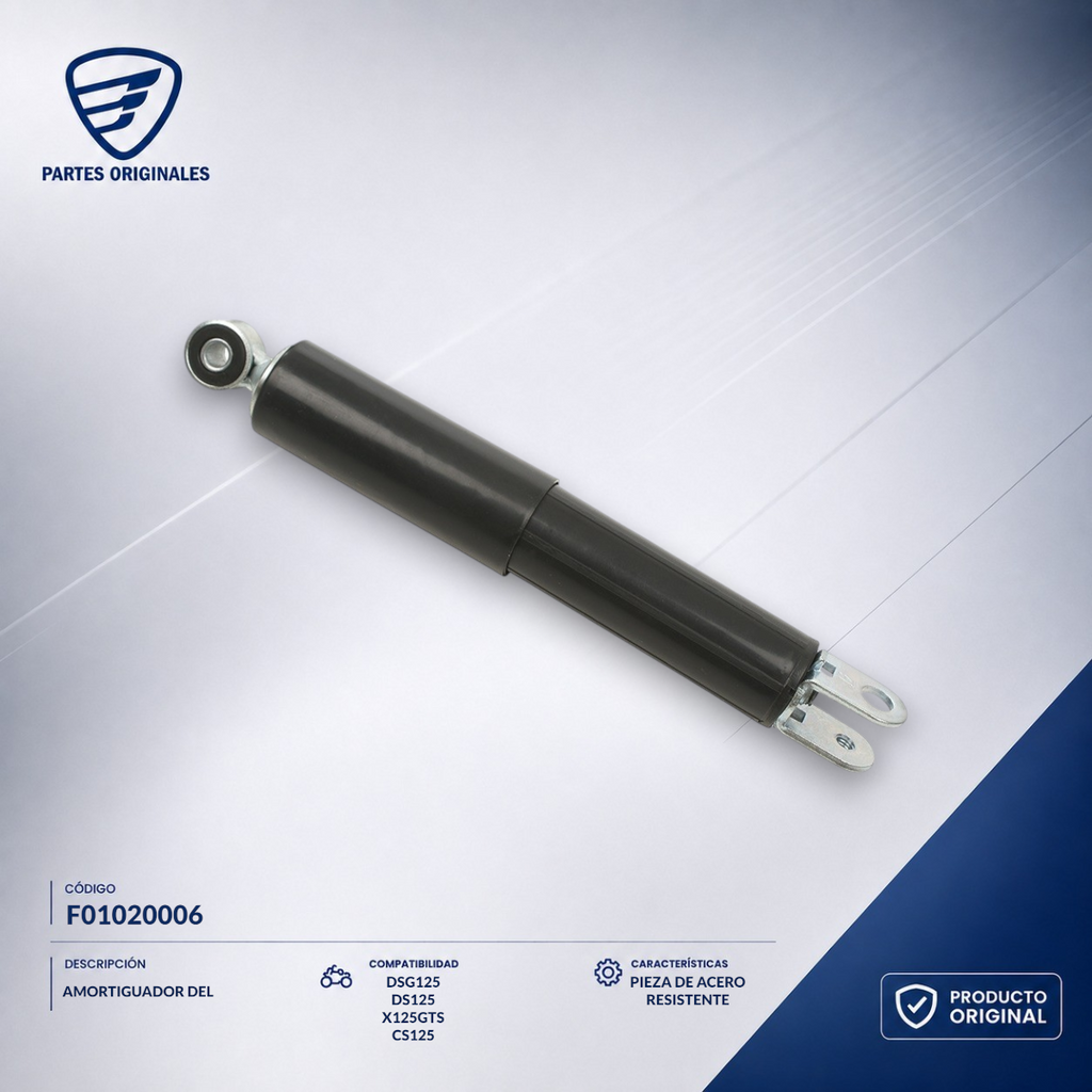F01020006 IAMO001 AMORTIGUADOR DEL CS125, CS125 LED, DSG125, VGO125, VITALIA125, XS125, DS125, X125G, VITALIA150