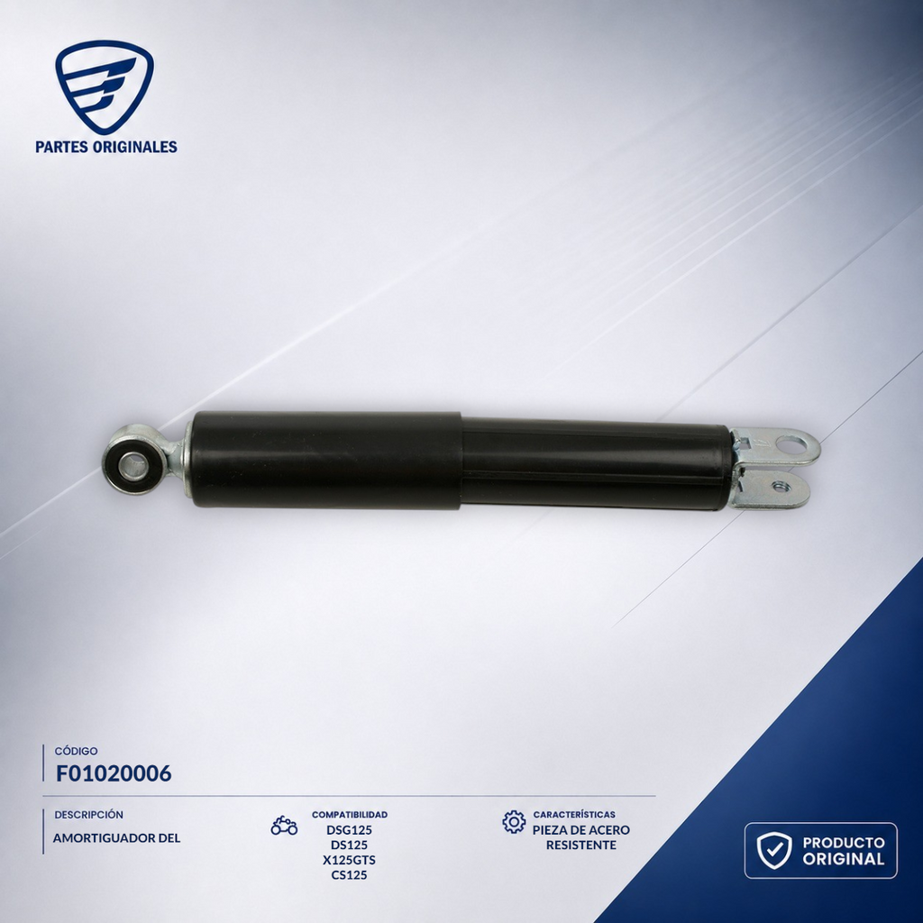 F01020006 IAMO001 AMORTIGUADOR DEL CS125, CS125 LED, DSG125, VGO125, VITALIA125, XS125, DS125, X125G, VITALIA150