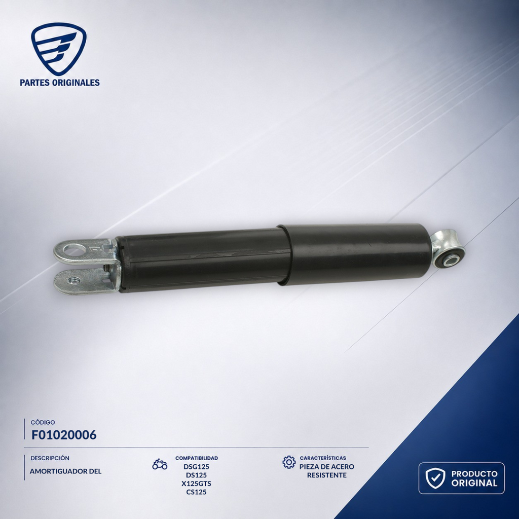 F01020006 IAMO001 AMORTIGUADOR DEL CS125, CS125 LED, DSG125, VGO125, VITALIA125, XS125, DS125, X125G, VITALIA150
