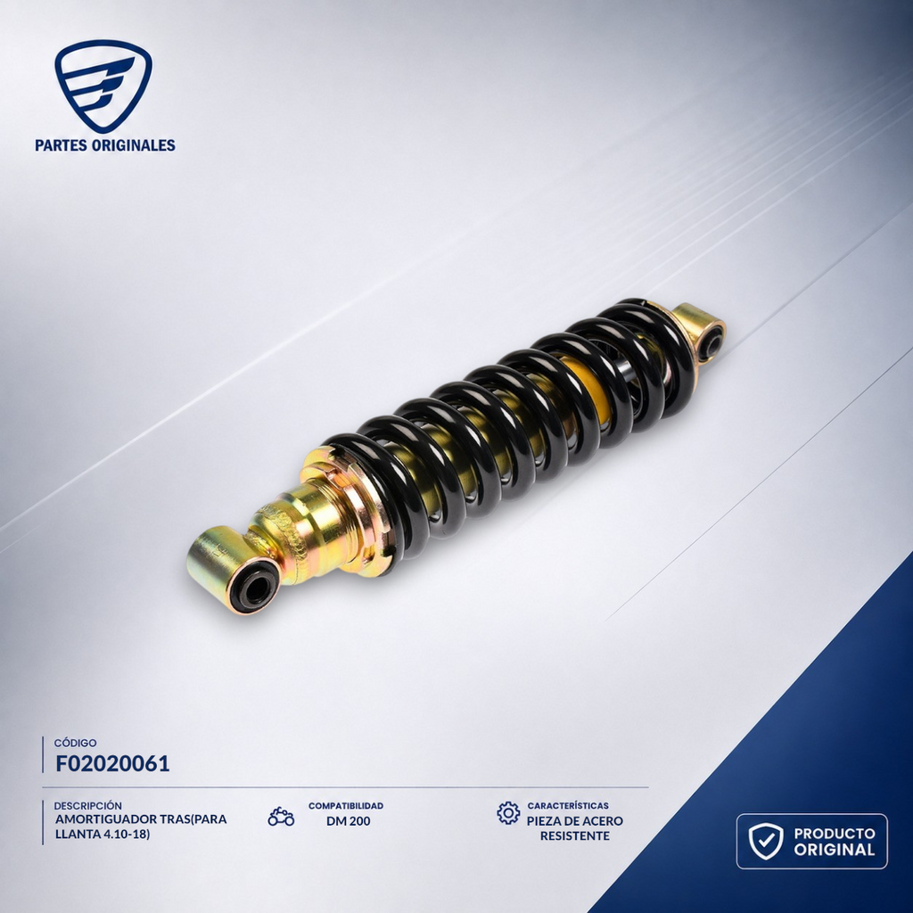 F02020061 IAMO015 AMORTIGUADOR TRAS(PARA LLANTA 4.10-18) ZDM200