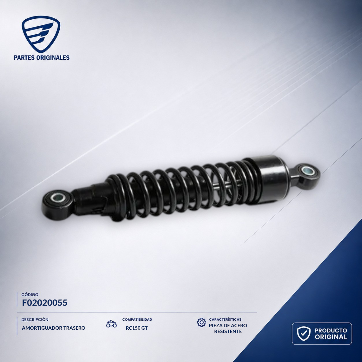 F02020055 IAMO024 AMORTIGUADOR TRAS     RC150 GT 12-14