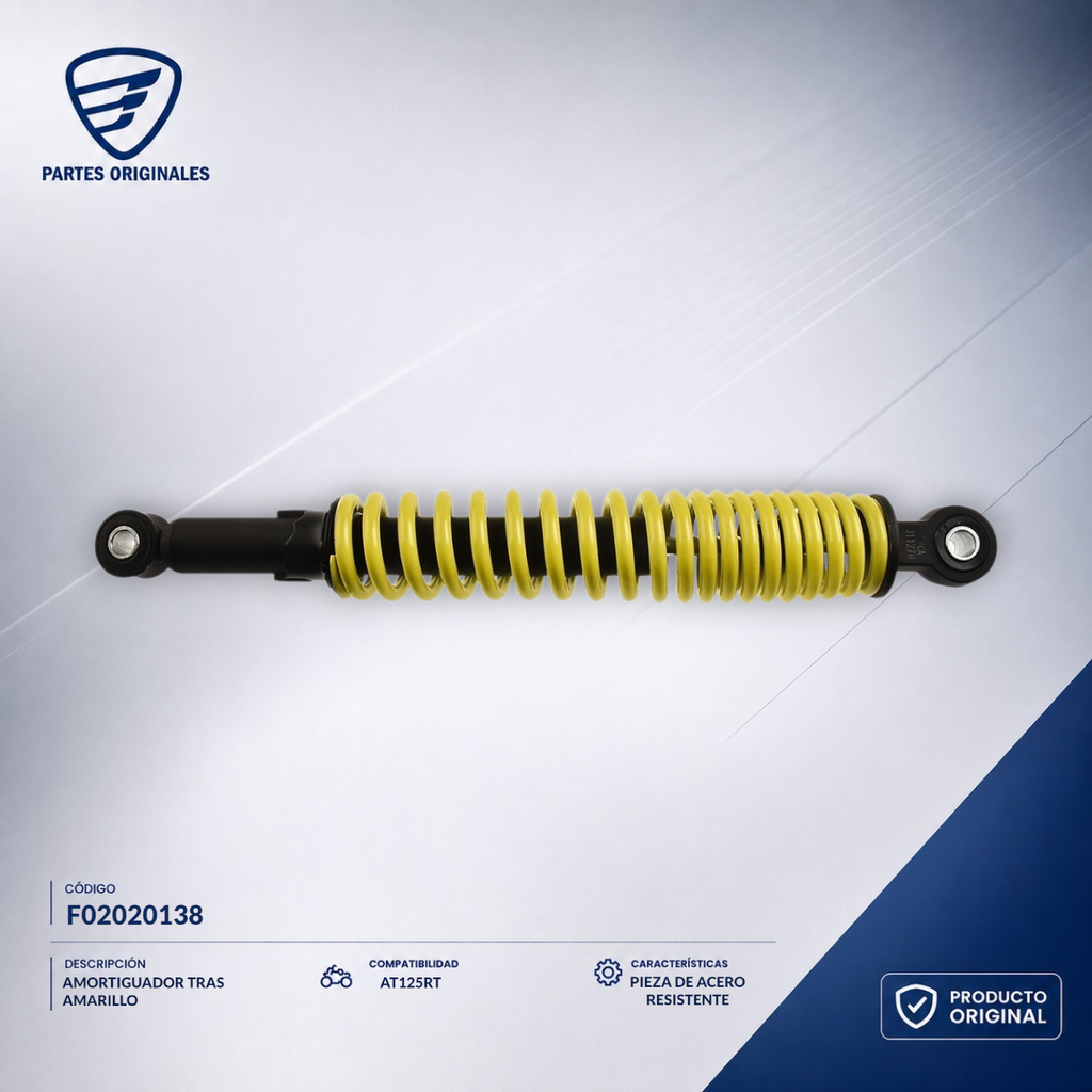 F02020138 IAMO055 AMORTIGUADOR TRAS      AT125 RT  AMARILLO 20, 21, 22
