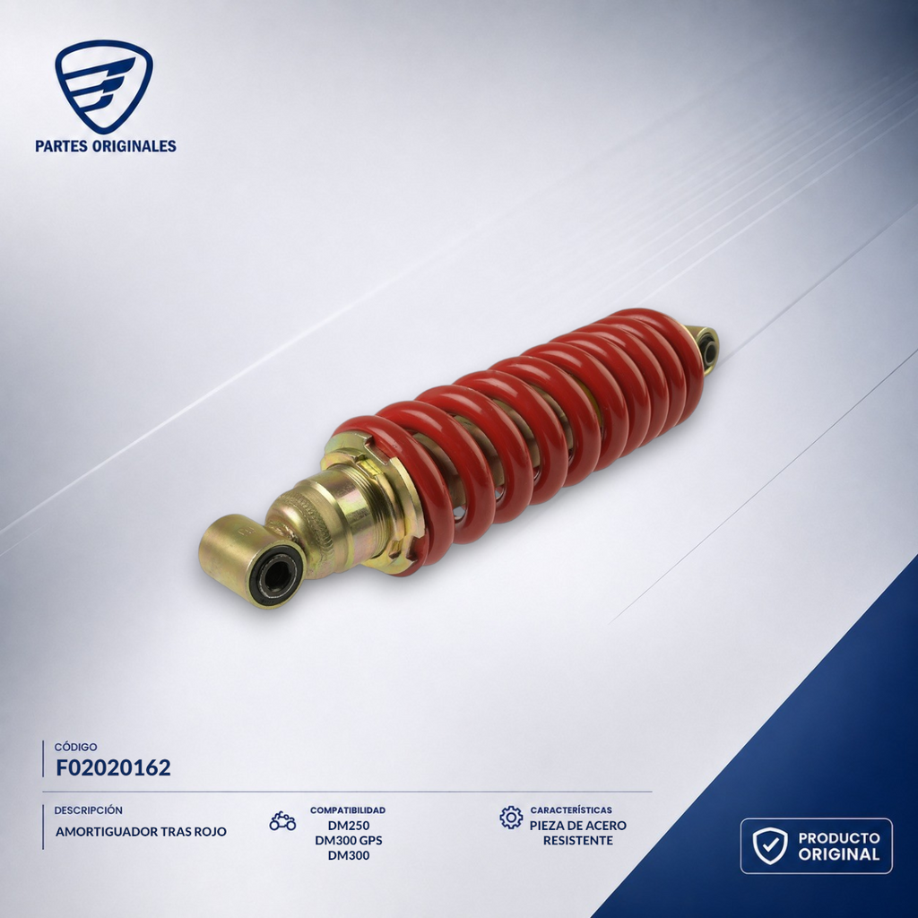 F02020162 IAMO065 AMORTIGUADOR TRAS ROJO ZDM250 ,DM250X