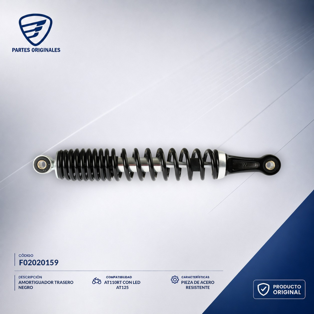 F02020159 IAMO066 AMORTIGUADOR TRASERO NEGRO AT110 RT ROJO BLANCO, AT110RTLEDAB, AT125