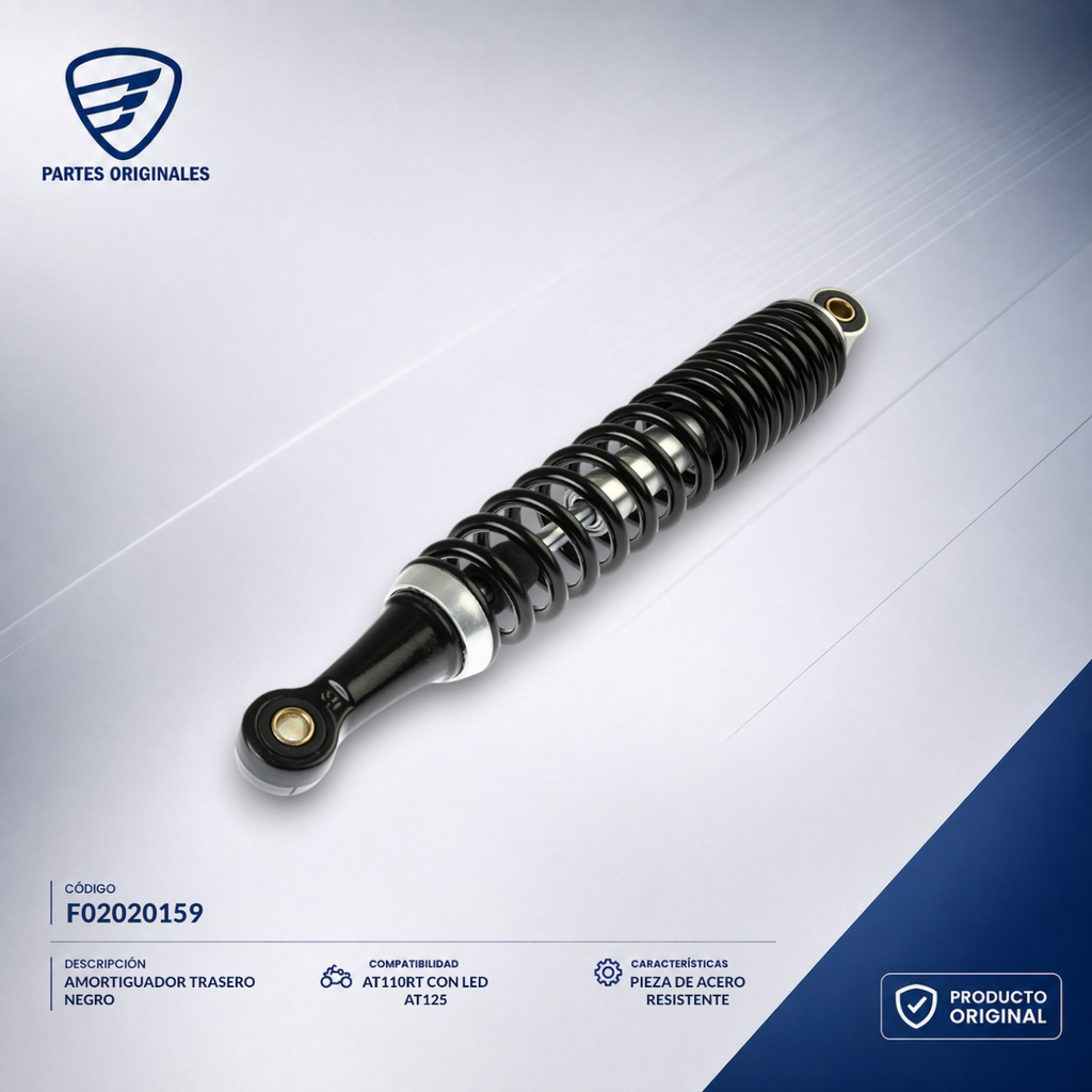 F02020159 IAMO066 AMORTIGUADOR TRASERO NEGRO AT110 RT ROJO BLANCO, AT110RTLEDAB, AT125