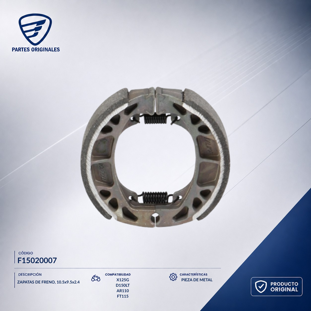 F15020007 IBAL015 BAL.DEL/TRAS CS/FT125/FT110/AT/ST70 /90/XS/AT VENTO ATOM 150 TRAS RESORT CORTO
