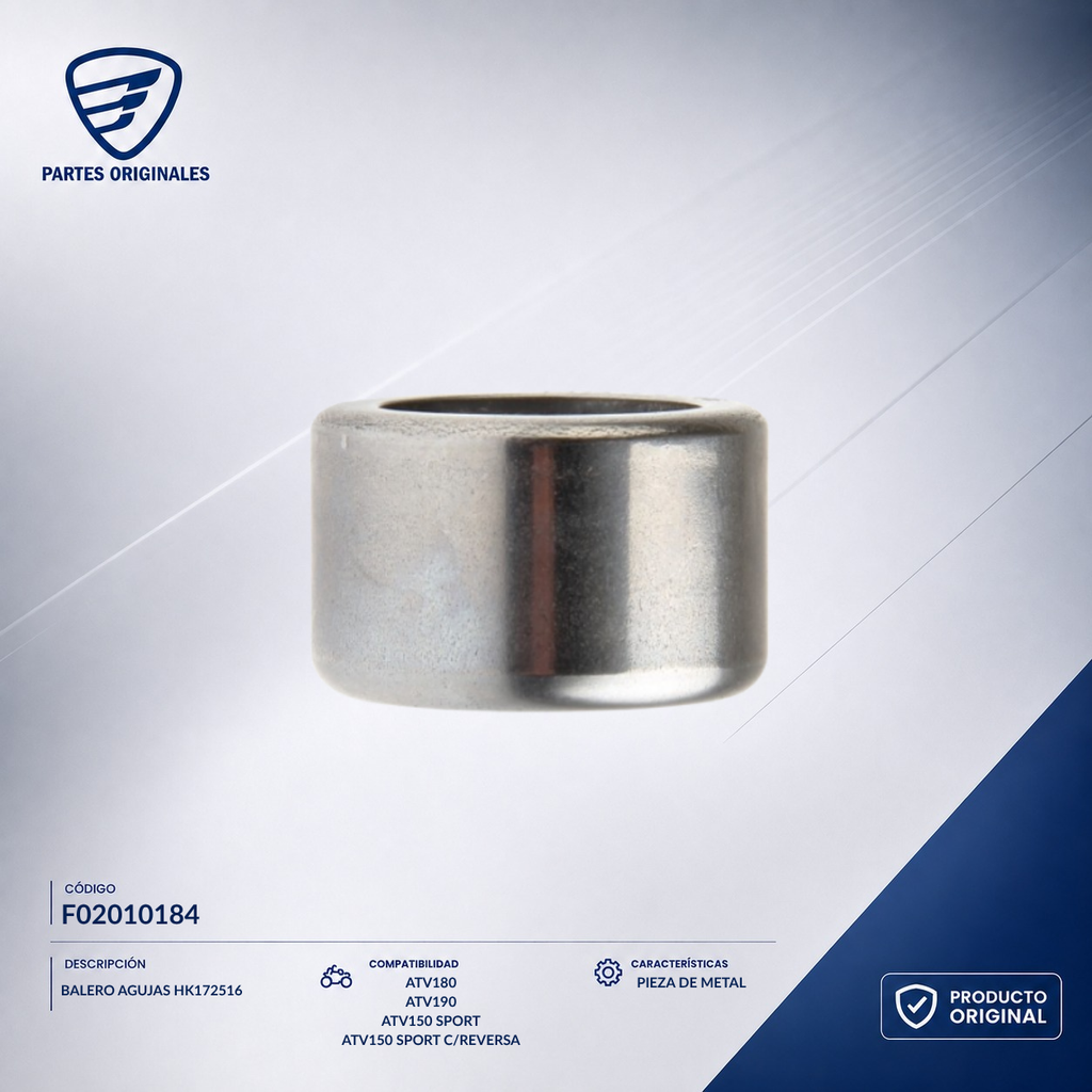F02010184 IBAL030 BALERO AGUJAS HK172516 ATV150-II, ATV150-II CON REVERSA, ATV150 CON REVERSA