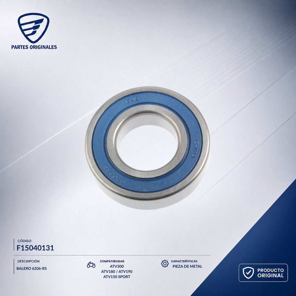 F15040131 IBAL084 BALERO 6206-RS ATV150-II, ATV150-II CON REVERSA, ATV180, ATV200, ATV150 CON REVERSA