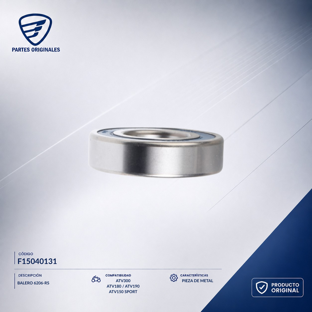 F15040131 IBAL084 BALERO 6206-RS ATV150-II, ATV150-II CON REVERSA, ATV180, ATV200, ATV150 CON REVERSA
