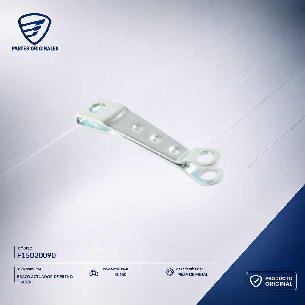 F15020090 IBRA002 BRAZO ACTUADOR DE FRENO TRASER RC150