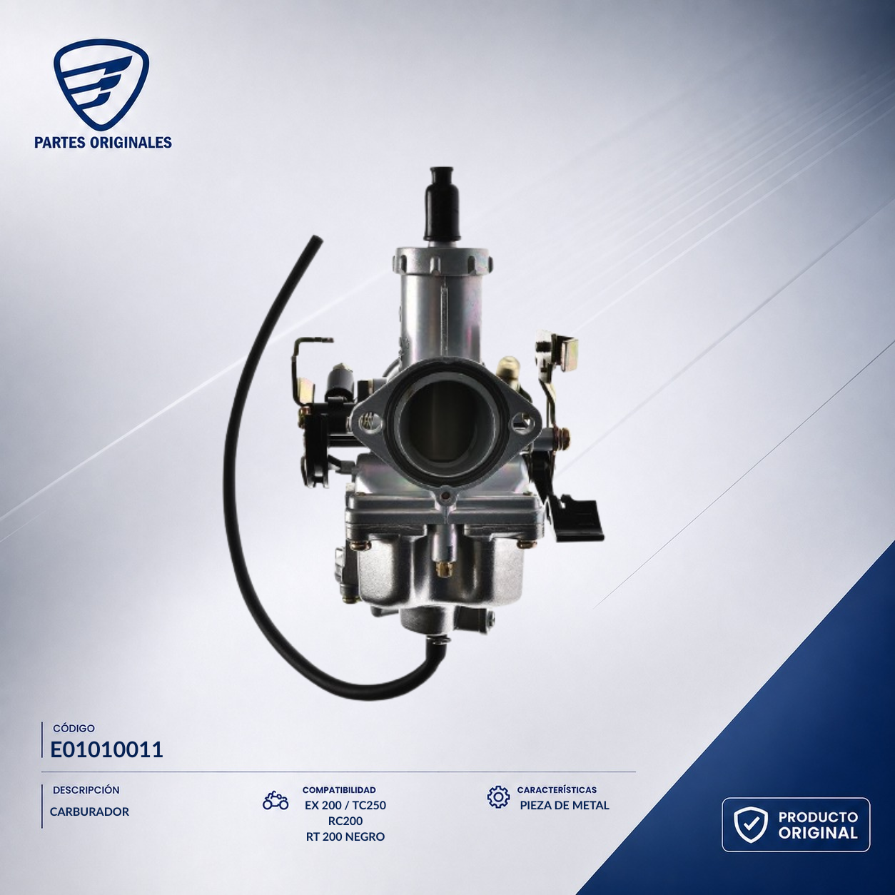E01010011 ICAR008 CARBURADOR DM200, RC200, TX200