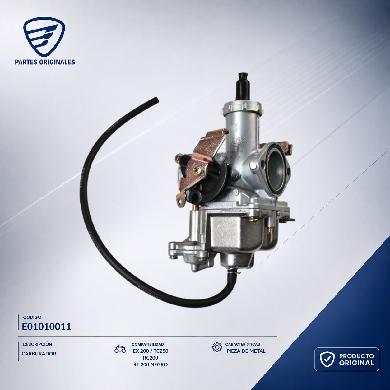 E01010011 ICAR008 CARBURADOR DM200, RC200, TX200