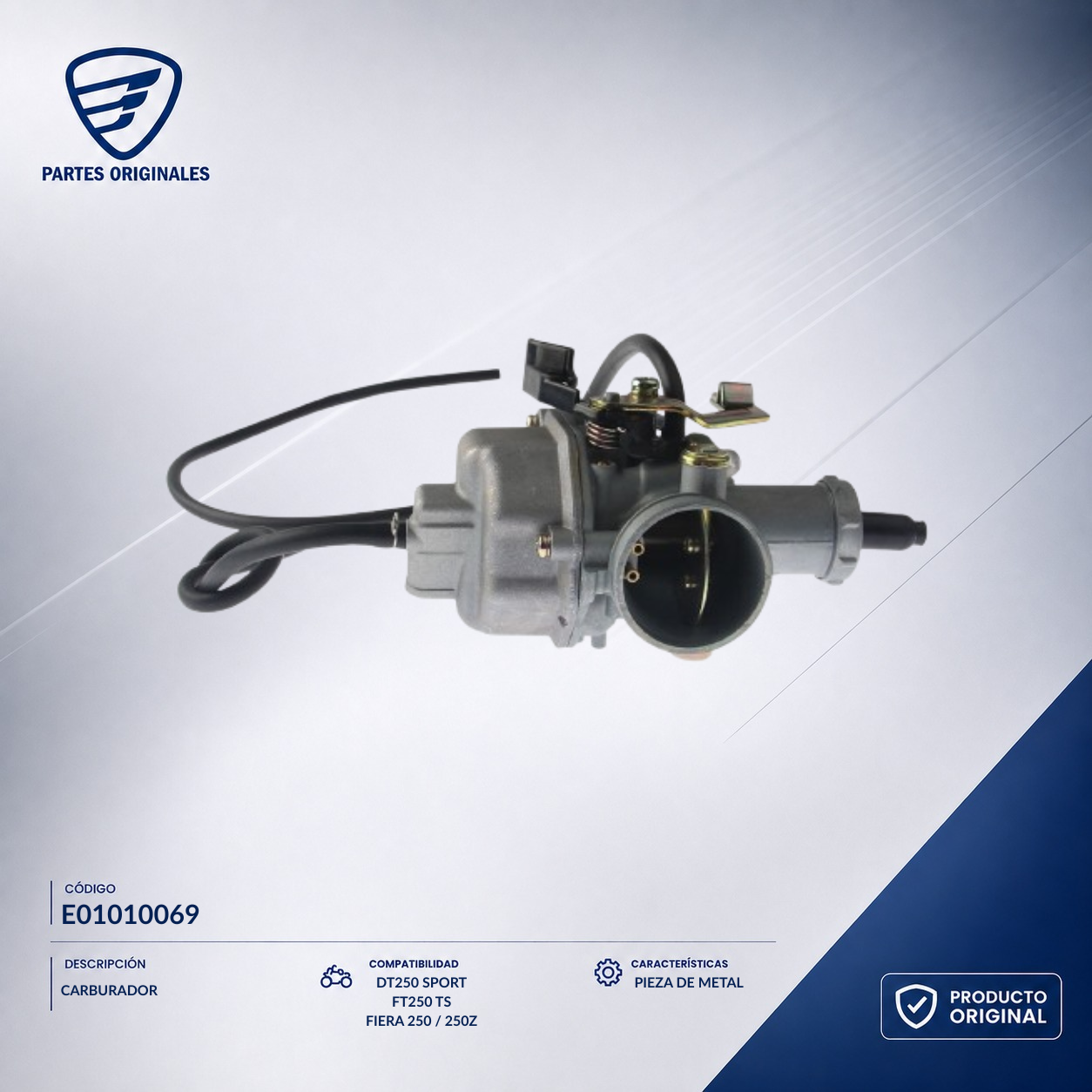 E01010069 ICAR015 CARBURADOR 250Z, 250Z NEGRA, 250SZ, FT250TS