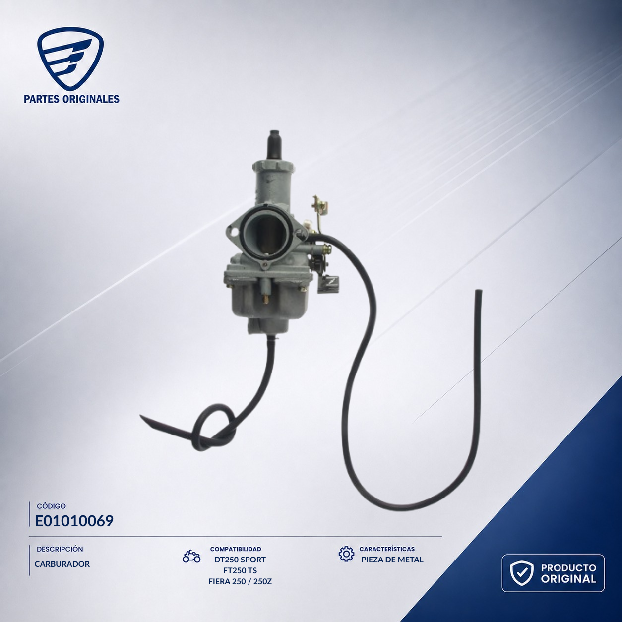 E01010069 ICAR015 CARBURADOR 250Z, 250Z NEGRA, 250SZ, FT250TS