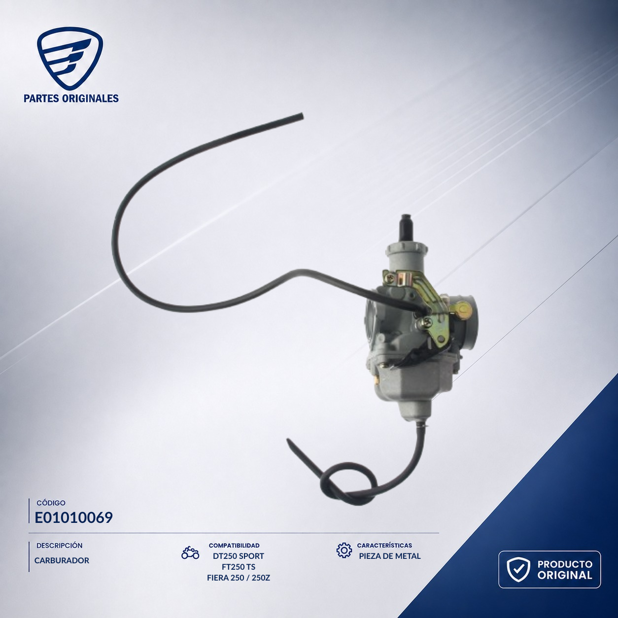E01010069 ICAR015 CARBURADOR 250Z, 250Z NEGRA, 250SZ, FT250TS