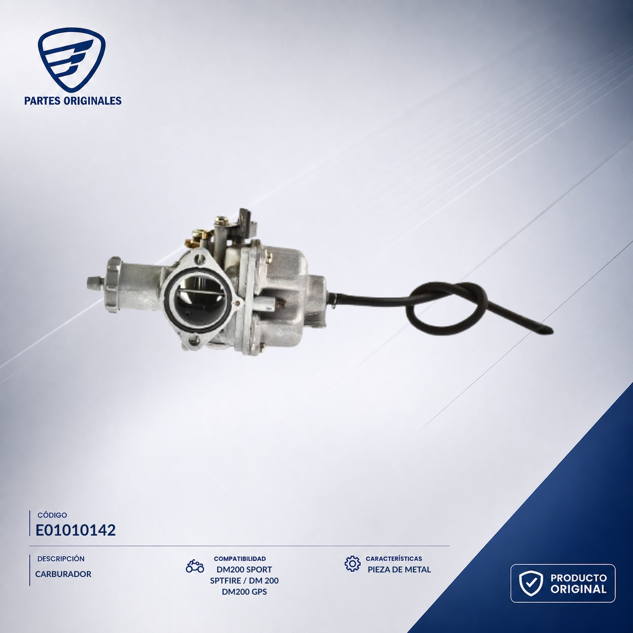 E01010142 ICAR032 CARBURADOR SPTFIRE,  ZDM200, DM200 SPORT