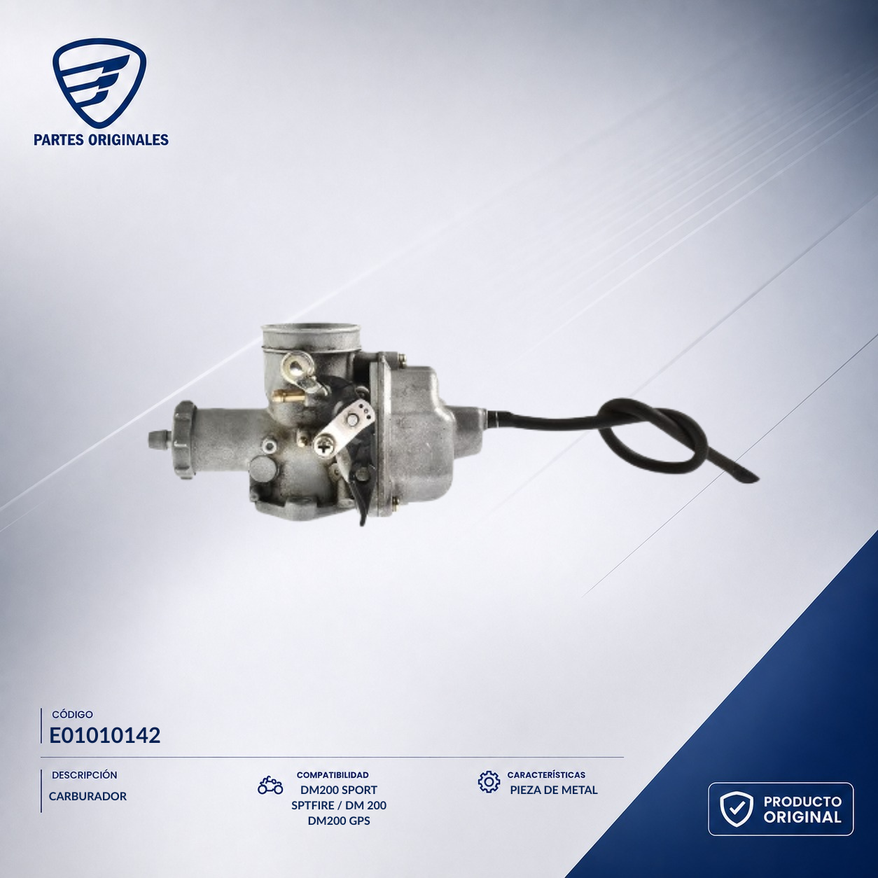 E01010142 ICAR032 CARBURADOR SPTFIRE,  ZDM200, DM200 SPORT