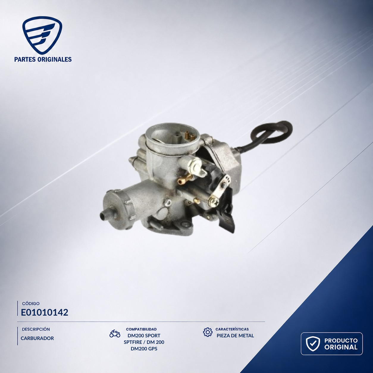 E01010142 ICAR032 CARBURADOR SPTFIRE,  ZDM200, DM200 SPORT