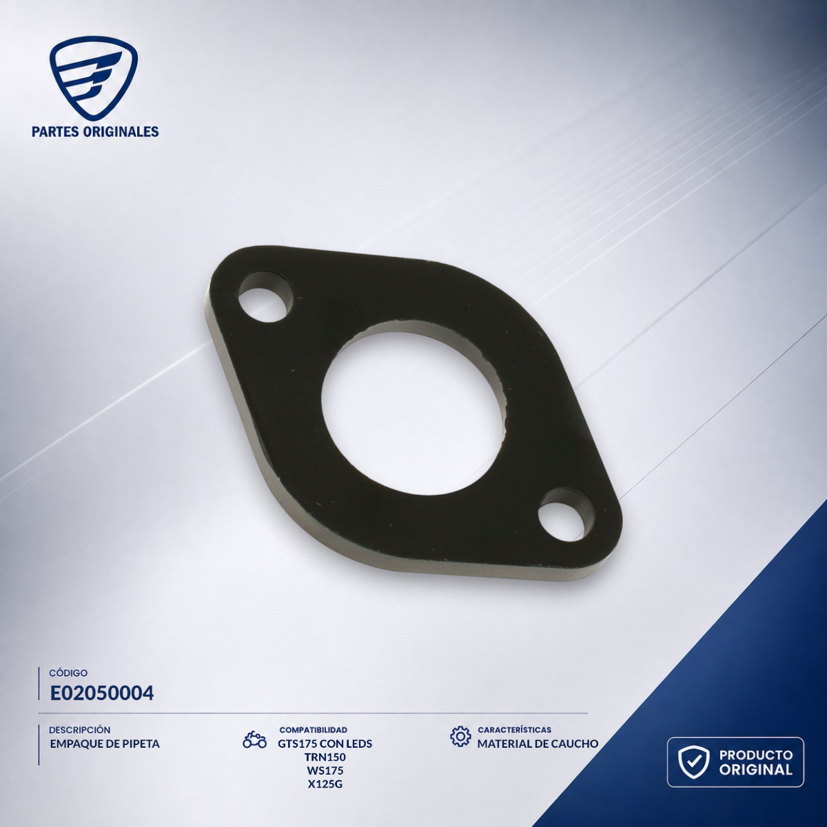 E02050004 IEMP015 AISLADOR DE CARBURADOR/PIPET CS/DS/GS/WS/GTS