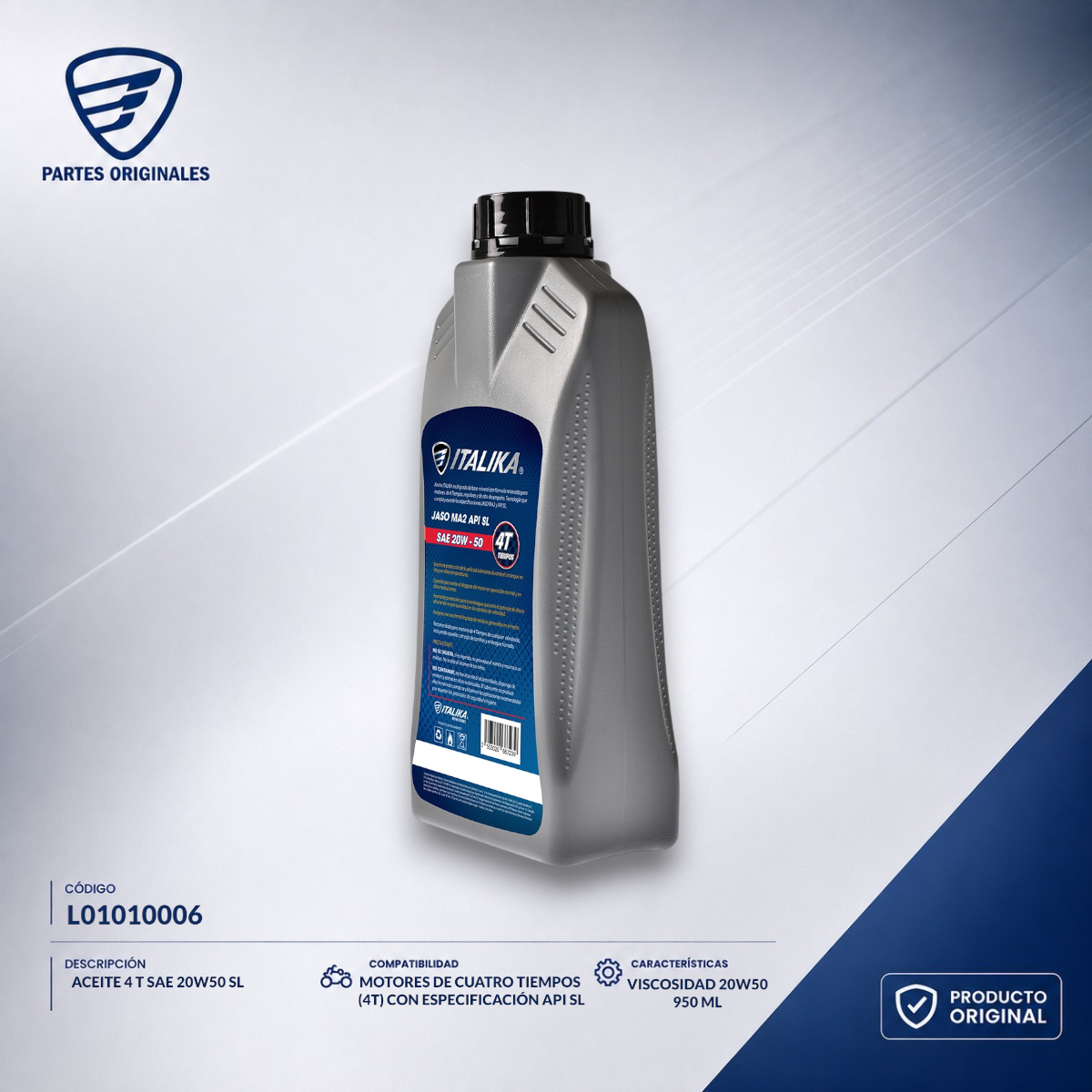 L01010006 MACE011 ACEITE 4 TIEMPOS SAE 20W50 SL TODOS