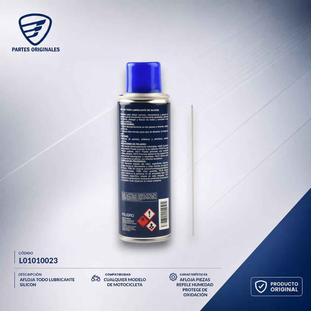 L01010023 MAFL001 AFLOJATODO LUBRICANTE SIL. CJ 12 PZAS ARTLUX