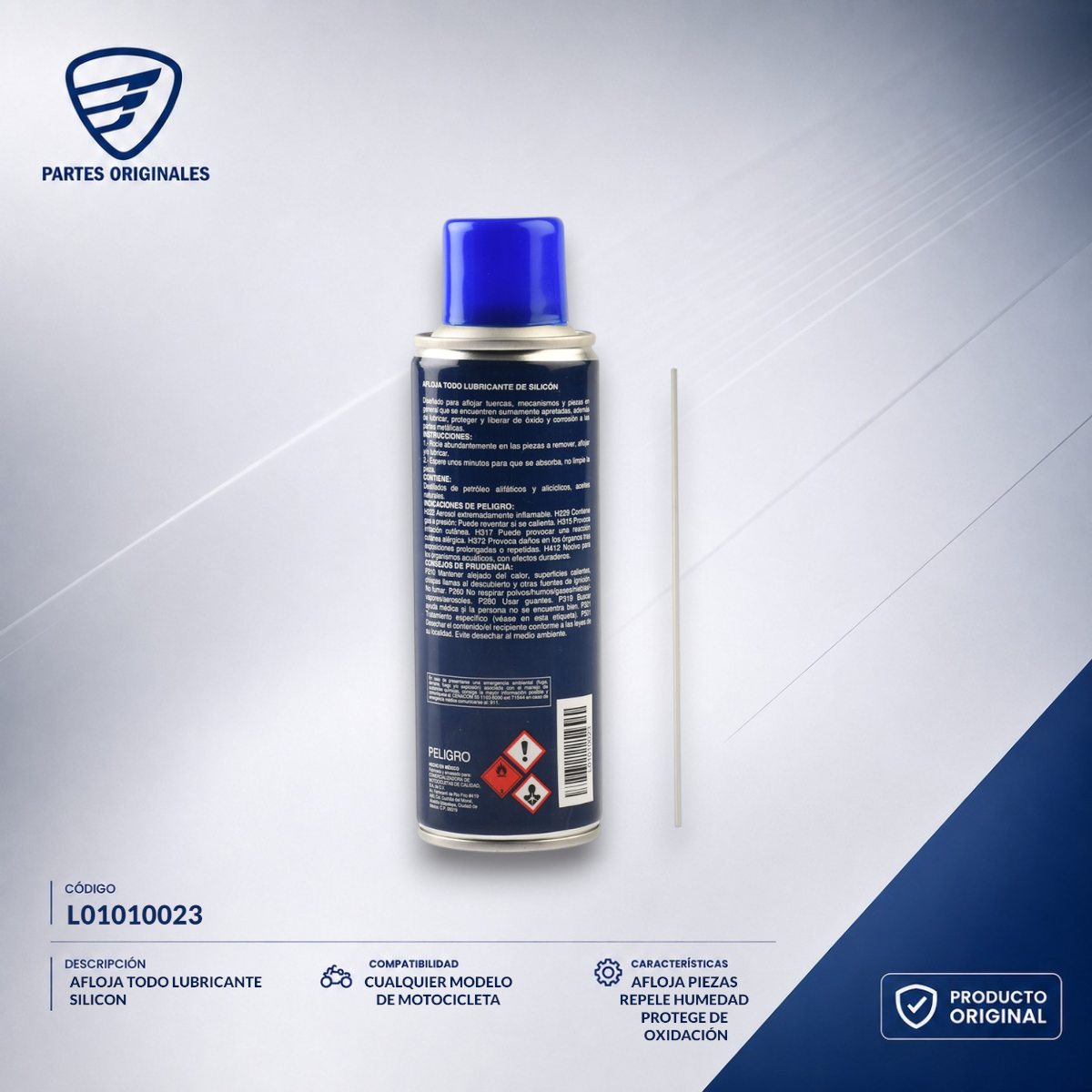 L01010023 MAFL001 AFLOJATODO LUBRICANTE SIL. CJ 12 PZAS ARTLUX