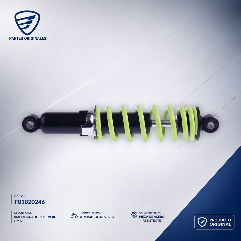 F01020246 SPED190 AMORTIGUADOR DEL VERDE LIMA ATV150 CON REVERSA