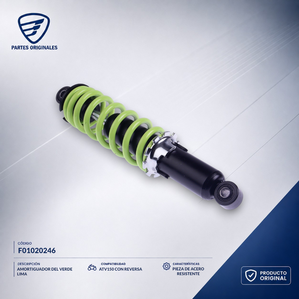 F01020246 SPED190 AMORTIGUADOR DEL VERDE LIMA ATV150 CON REVERSA